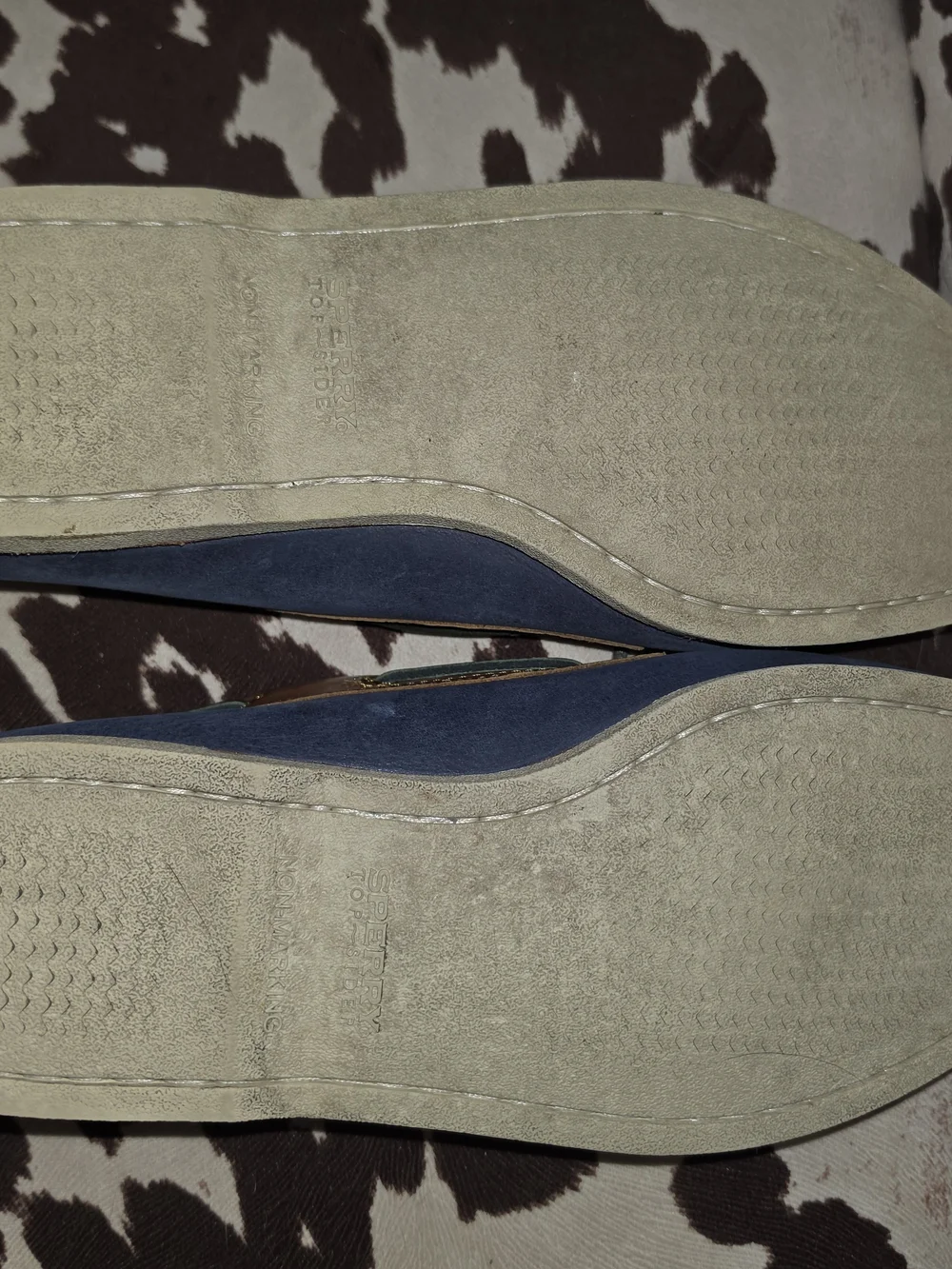 Men's Navy and Brown Sperry's Boat Shoes